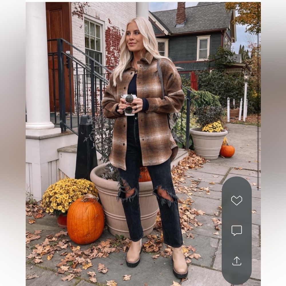 Bb Dakota Steve Madden Fringe plaid jacket